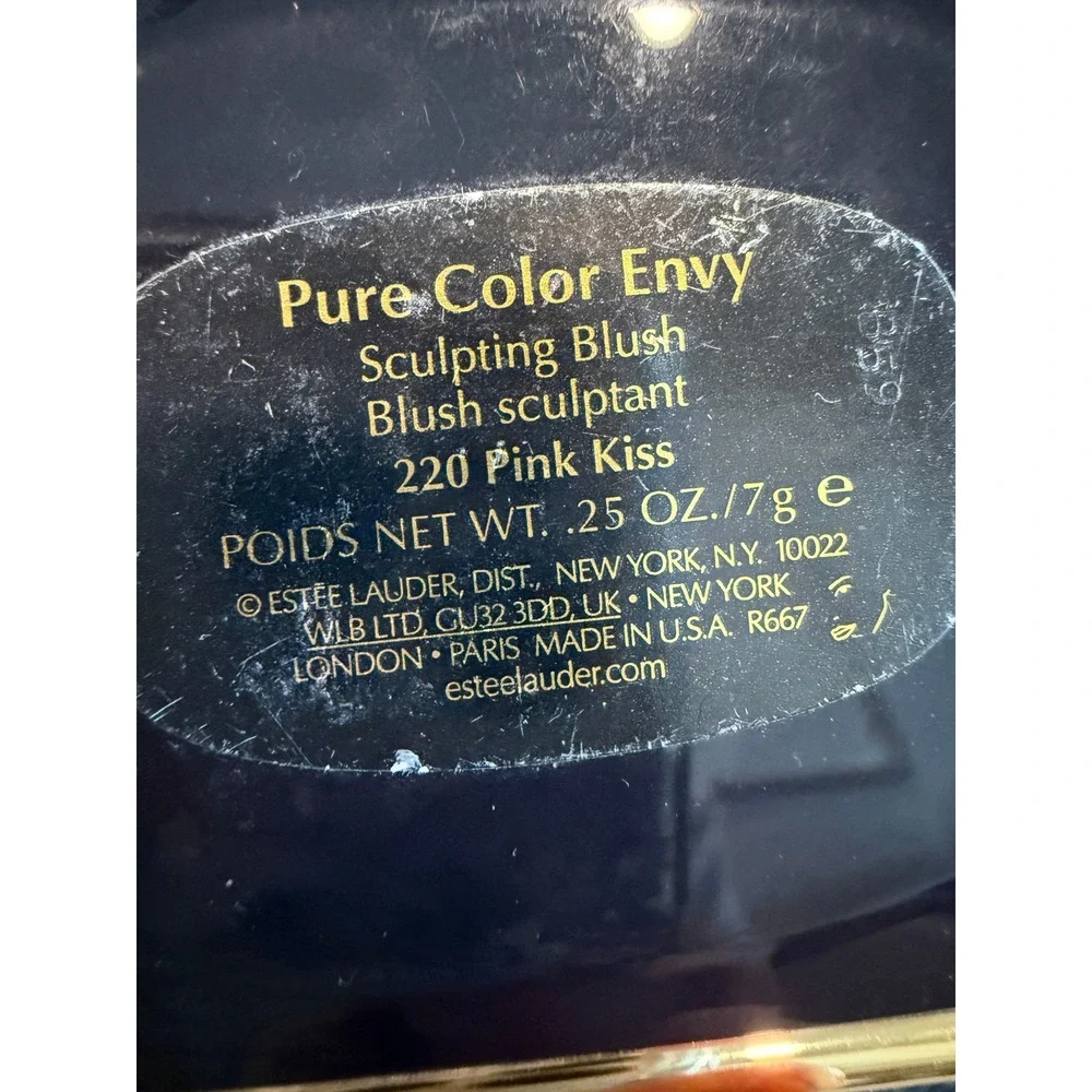 Estee Lauder Pure Color Envy Sculpting Blush 220 Pink Kiss 0.25oz Compact Brush